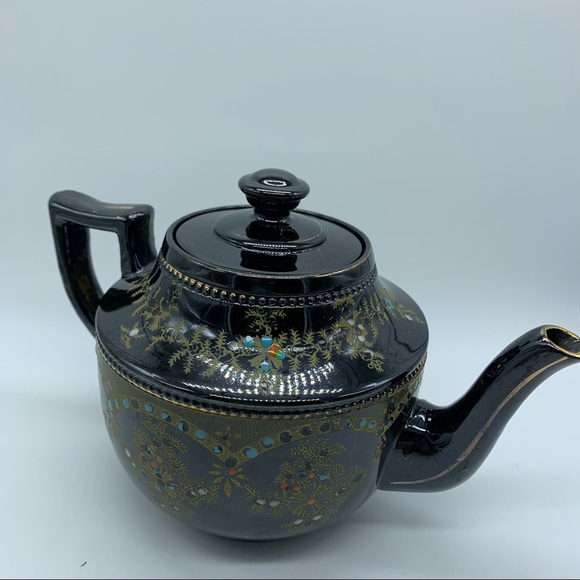 Antique pre-1910 English Black Teapot - Picture 8 of 10